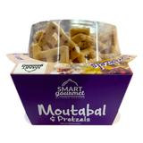 SMART GOURMET MOUTABAL AND PRETZELS 140G (CASE OF 12 PIECES)