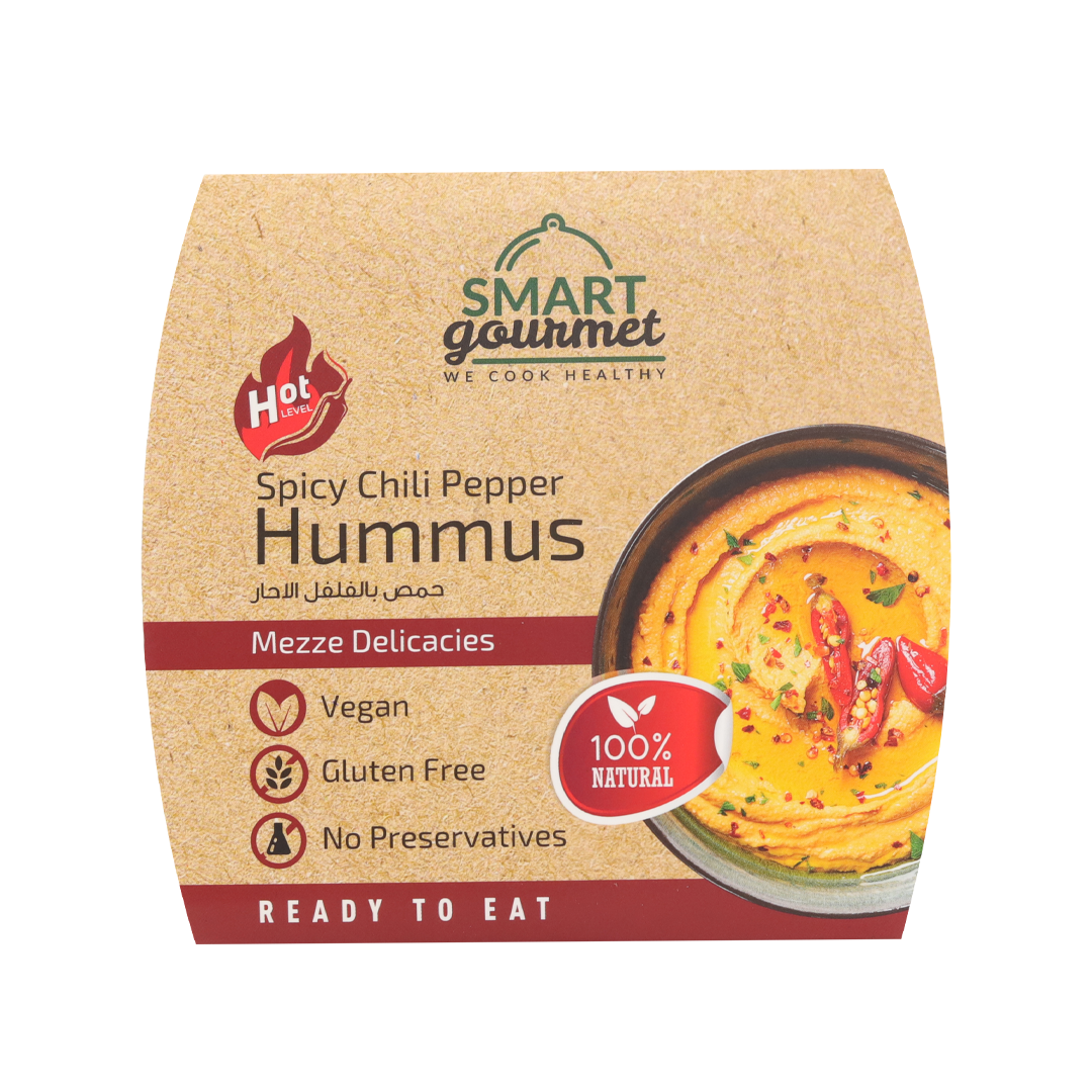 HUMMUS HOT RED CHILLI 225G (CASE OF 18 PIECES)